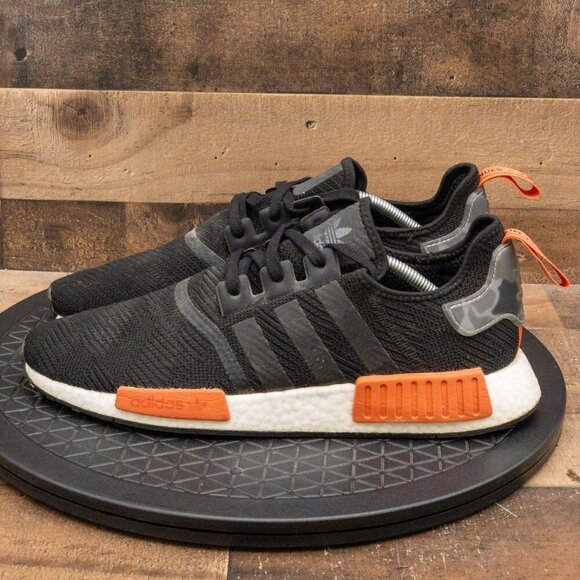 ADIDAS NMD R1 RAW AMBER MENS ATHLETIC SHOES RUNNING GYM CORE BLACK SIZE 13 - Picture 5 of 9